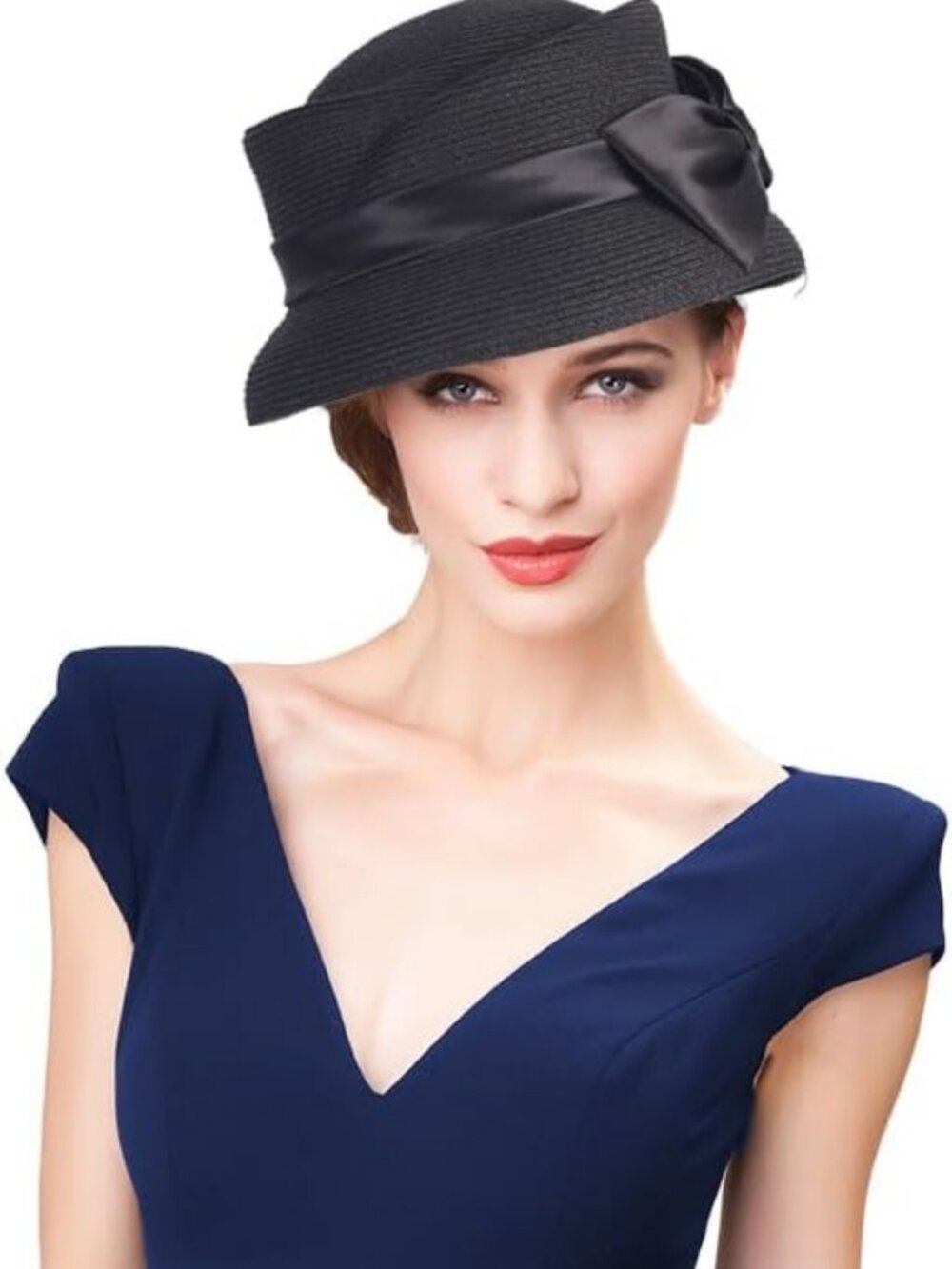 Elegant Foldable Floppy Straw Sun Hat - Perfect for Beach, Weddings, Travel
